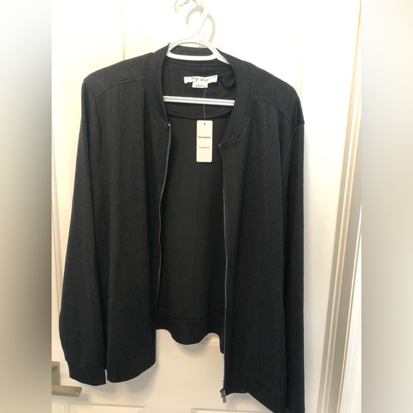 Zip up Cardigan Bomber Jacket - Picture 5 of 7